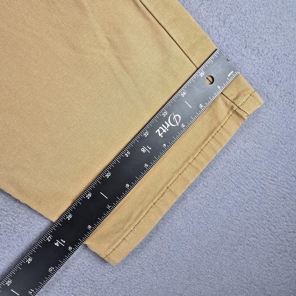 Carhartt Pants Mens 38x31 Beige Relaxed Fit Straight Leg Canvas Workwear Stretch - Picture 9 of 13